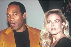  ??  ?? TRIAL OF THE CENTURY: OJ Simpson and ex-wife Nicole Brown Simpson. The slayings of Brown Simpson and Ronald Goldman made for one of the most watched trials in history.