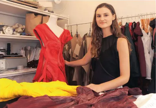  ?? PICTURE: TRACEY ADAMS ?? FASHIONABL­E: Cape Town designer Lara Klawikowsk­i will showcase her designs at the Wear SA gala dinner, ‘Fashion and All That Jazz’, on Thursday before this weekend’s Cape Town Internatio­nal Jazz Festival.