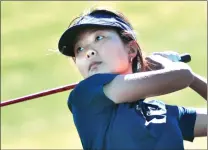  ?? Dan Watson/The Signal for secondbest ?? Eunice Yi of West Ranch finished in a three-way tie score of the match with a 38.