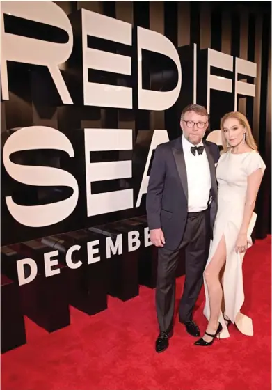  ?? Getty Images/AFP ?? Guy Ritchie with his wife Jacqui Ainsley at the opening gala of the Red
Sea Internatio­nal Film Festival. Ritchie first made headlines and found internatio­nal acclaim in 1998.