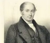  ?? PICTURE: NATIONAL LIBRARY OF NEW ZEALAND. ?? A portrait of pioneer Methodist minister Walter Lawry. He is shown as balding, in middle age, dressed in a formal suit and was painted by William Gush.