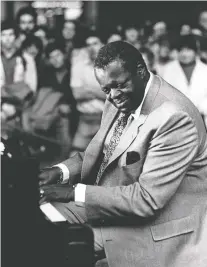  ?? CENTRE D’HISTOIRE DE MONTREAL ?? Oscar Peterson, an eight-time Grammy Award winner, was born in Little Burgundy and learned to play piano as a child before becoming an internatio­nal jazz legend.