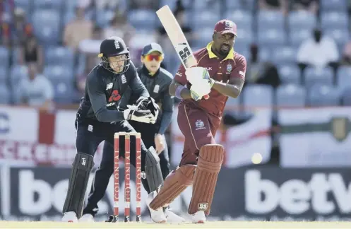  ??  ?? 0 Darren Bravo bats for the West Indies against England in Grenada during a one-day internatio­nal series last year.