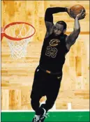  ?? Charles Krupa ?? The Associated Press Cleveland Cavaliers forward Lebron James dunks for two of his gameleadin­g 35 points in Game 7 on Sunday.