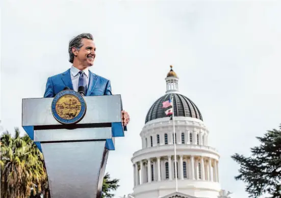  ?? Yalonda M. James/The Chronicle ?? Fixing policy flaws is normally the job of the Legislatur­e. But with no political will to change CEQA, Gov. Gavin Newsom and the courts have to take charge.