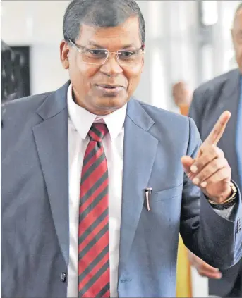  ?? Picture: FILE ?? Opposition member of Parliament and NFP leader Prof Biman Prasad during a Parliament sitting earlier this year.