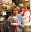  ??  ?? Actor Juliet Cadzow at the cafe on Byres Road