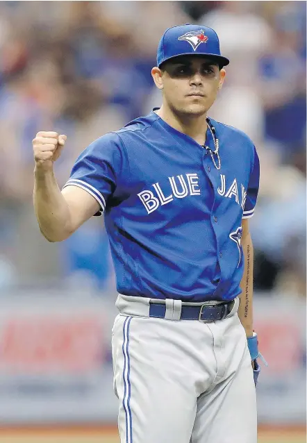  ?? — CP FILES ?? Blue Jays closer Roberto Osuna has gone public about his ongoing problems with anxiety.