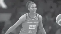  ?? ADAM HUNGER/AP ?? Connecticu­t Sun forward Alyssa Thomas, pictured May 10, had 18 points, six rebounds and six assists in Sunday’s victory over the Fever in Indianapol­is.