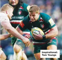  ??  ?? Inspiratio­nal: Tom Youngs