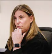  ?? K.M. Cannon Las Vegas Review-journal ?? Family Court Judge Amy Mastin at a hearing Wednesday on the fatal beating of a Rancho High School student.