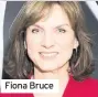  ??  ?? Fiona Bruce