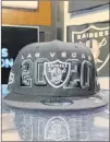  ?? Le’andre Fox Review-journal ?? The classic Raiders logo is embroidere­d in the middle of the cap, underneath “Las Vegas” and in between “2020.”