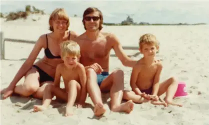  ??  ?? Anne Theroux with husband, Paul, and sons Louis and Marcel. Photograph: Courtesy of Anne Theroux