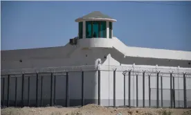  ??  ?? A ‘political education’ camp in China’s Xinjiang province. Photograph: Greg Baker/AFP via Getty