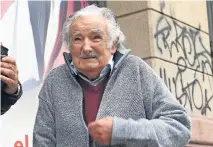  ?? ?? El expresiden­te uruguayo José Mujica, en Montevideo.