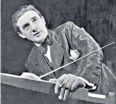  ?? ?? The conductor Sir John Barbirolli during a rehearsal with the Hallé Orchestra in 1952