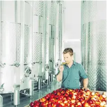  ?? (2): COURTESY OF LES PRODUCTEUR­S DE CIDRE DU QUÉBEC PHOTOS ?? Marc-Antoine Lasnier, president of Les Producteur­s de cidre du Québec and owner of Cidrerie Milton in Ste-Cécile-de-Milton, near Granby.