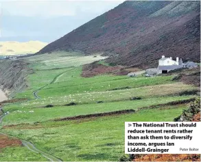  ?? Peter Bolter ?? The National Trust should reduce tenant rents rather than ask them to diversify income, argues Ian Liddell-Grainger