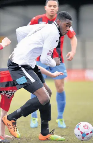  ?? Tim Harley-Easthope ?? Nathan Blissett during his time with Hednesford