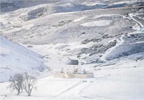  ?? ?? Corgarff Castle in Strathdon, Aberdeensh­ire. The Met Office has said that ‘temperatur­es will be much, much colder than we would expect at this time of year’