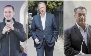  ??  ?? ‘Despilfarr­o’. Entre Anaya, Meade y ‘El Bronco’ suman más de 62 mdp de gasto en este rubro.