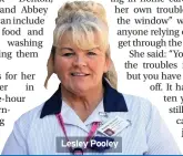  ??  ?? Lesley Pooley