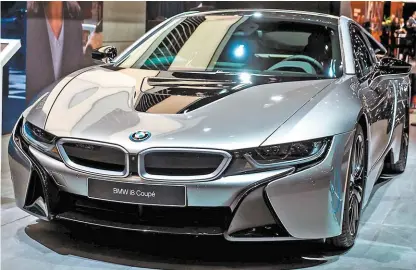  ?? FOTOS: ARCHIVO ?? BMW i8 coupé extremadam­ente deportivo.