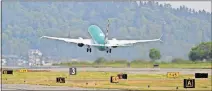  ?? [AP PHOTO] ?? A Boeing 737 MAX 8, built for American Airlines, takes off on a test flight in Renton, Wash.