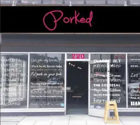  ?? Porked ?? Porked in East Liberty is now open for lunch and dinner at 220 N. Highland Ave.