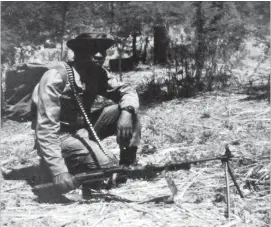  ??  ?? Cde Joko Thodlana at Gwayi River during the armed struggle