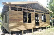  ??  ?? This house in Namuana Village had utilised pine trees from the Namalata Pine Scheme in Kadavu