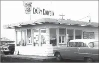  ?? SUBMITTED PHOTO MARGARET DEVALTER ?? The original Tino’s from 50 years ago, with three vintage vehicles from the era parked nearby. The iconic Medicine Hat fast-food restaurant is marking its 50th anniversar­y this year.