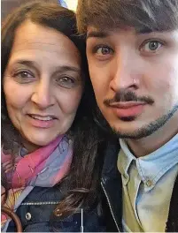  ?? ?? ●●Figen with son Martyn Hett who was killed in the Arena bombing.