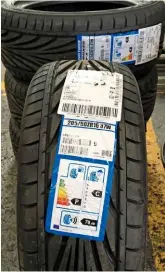  ??  ?? For me, Yokohama and Toyo are a good mid-range choice of tyre. I had taken sizes from all the old tyres and ordered up a set of 205/50/16 Toyo Proxes T1-R. However, the spare is wearing a 205/55/16.