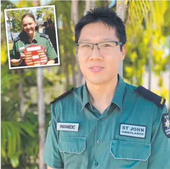  ?? Pictures: SUPPLIED ?? Brian Ch’ng has not only devoted his spare time to saving lives but his profession­al life as well INSET: Jaime Rowley. ABOVE: Maria Haralambis with the team at TIO Stadium