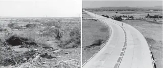  ??  ?? Candon City Bypass Road before (left photo) and after (right photo).