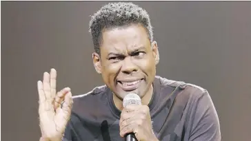  ?? NETFLIX ?? Comedian Chris Rock opted for an understate­d approach in his new Netflix special, Tamborine, which features a more personal and intimate style.