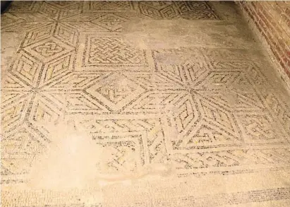  ?? G ?? El mosaic subterrani, que data entre el II i el III d.C., es preveu que sigui restaurat abans de finals l’any