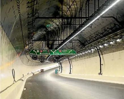  ?? DAVID WHITE/FAIRFAX NZ ?? This 2.4km tunnel will connect two of Auckland’s motorways and is expected to divert traffic away from the inner city.