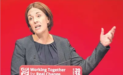  ??  ?? Kezia Dugdale will address her party’s conference in Perth tomorrow.