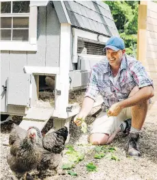  ??  ?? Carson Arthur of HGTV Canada, a strong advocate of wildflower­s, bees and even backyard chickens, will be at the home and garden show next week.