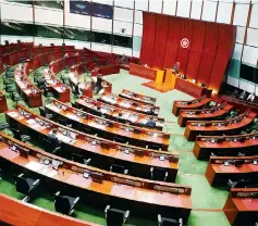  ?? Photo: May Tse ?? The Legislativ­e Council is being expanded from 70 to 90 seats, with the number directly elected falling from 35 to 20.