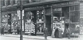  ??  ?? Mawson and Swan’s shop in Newcastle. Picture: Tyne and Wear Archive and Museum