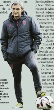  ?? FOTO: JUAN ECHEVERRIA ?? Ernesto Valverde no tiene a ningún jugador en la enfermería cuando faltan nueve partidos de Liga y la final de Copa en La Cartuja