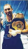  ?? CONTRIBUTE­D ?? Ryan Skelton is state Golden Gloves super-heavyweigh­t champ.