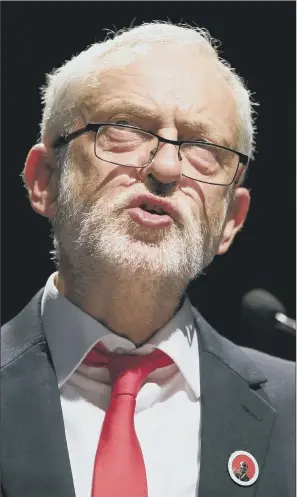  ??  ?? Labour leader Jeremy Corbyn told the the Scottish Trades Union Congress conference in Aviemore yesterday that Scottish voters must back Labour.