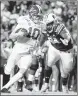  ?? BUTCH DILL/AP ?? Alabama quarterbac­k Mac Jones made a couple of big mistakes last year against Auburn.