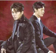  ??  ?? dubbed as the Joseon-era version of stars Hyun Bin (left, and Jang Dong-gun Ssi Rampant, Train To Busan, My Name is Kim Sam Soon, Secret Garden) (All About Eve).