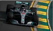  ?? Picture: EPA ?? FRUSTRATIN­G: Lewis Hamilton complained about how difficult it was to overtake.